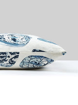 Scalamandre Coquina Linen Print 22 X 22 - Porcelain Decorative Pillow