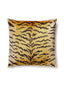 Scalamandre Tigre 22 X 22 - Ivory, Gold & Black Decorative Pillow