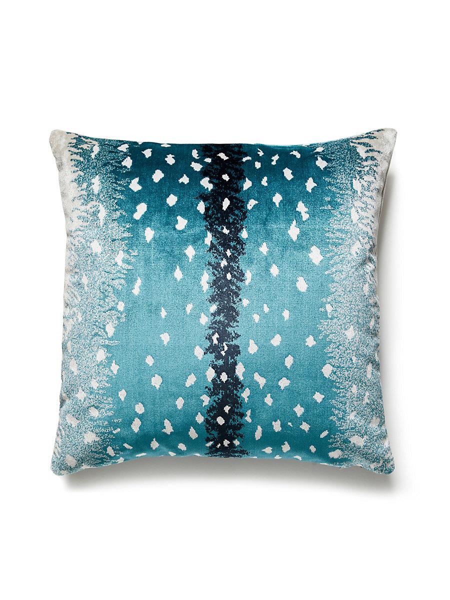 Scalamandre Antelope 22 X 22 - Peacock Decorative Pillow