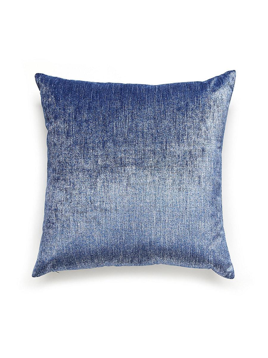 Scalamandre Supreme Velvet 22 X 22 - Dress Blues Decorative Pillow