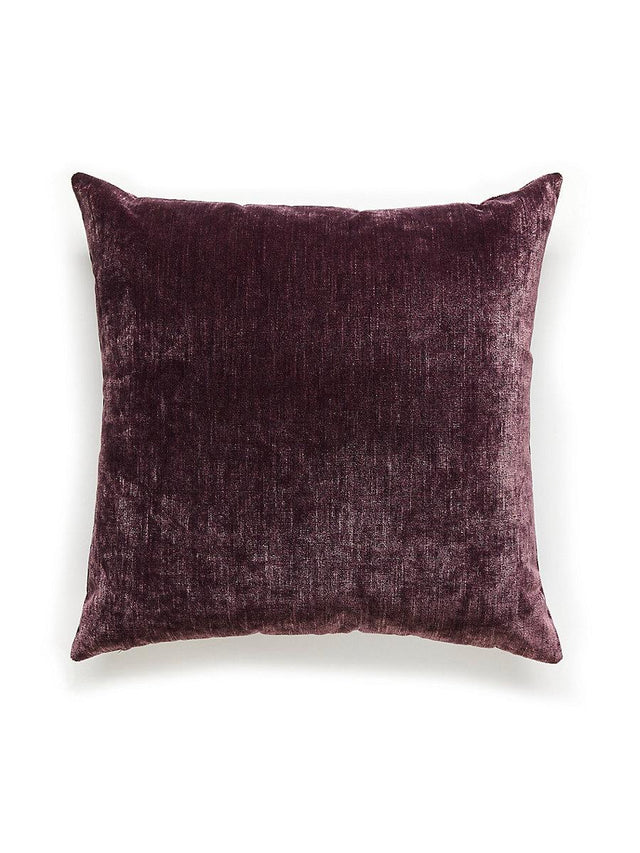 Scalamandre Supreme Velvet 22 X 22 - Plum Perfect Decorative Pillow