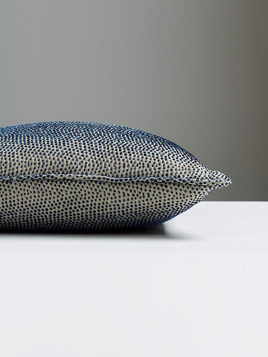 Scalamandre Despres Weave 22 X 22 - Indigo Decorative Pillow