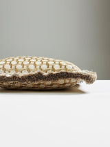 Scalamandre Link Embroidery 22 X 22 - Bronze Decorative Pillow