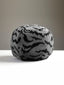 Scalamandre Tigre 12 Dia - Silver & Black Decorative Pillow