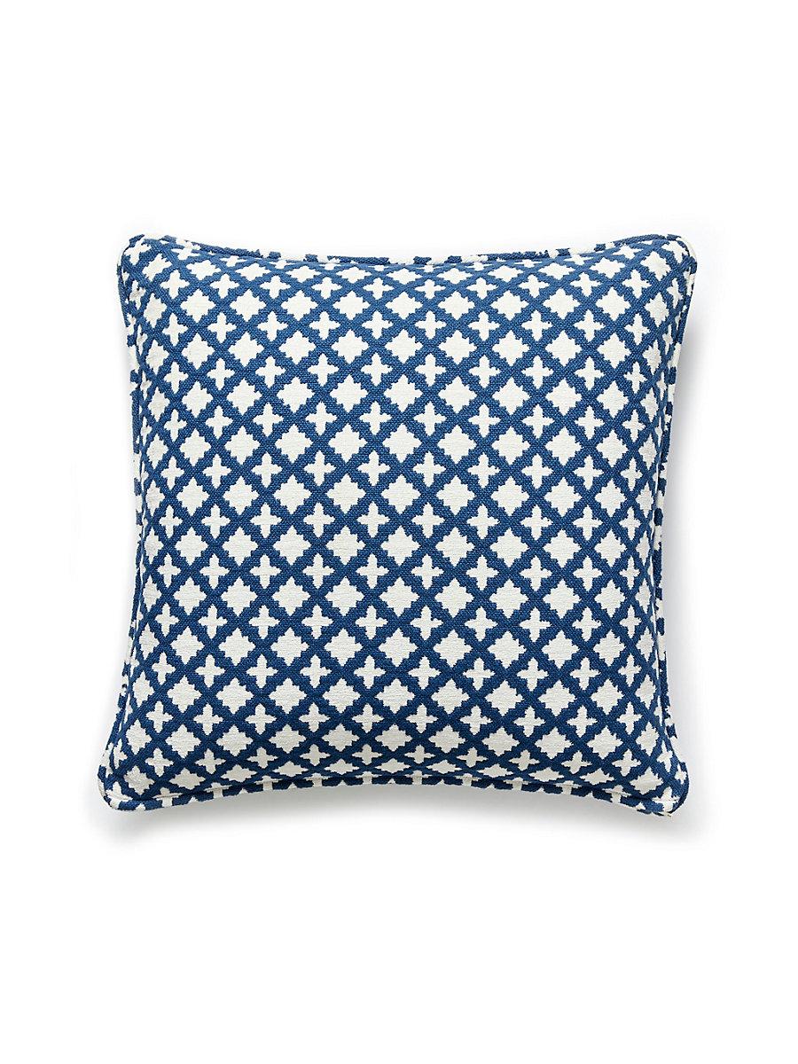 Scalamandre Marrakesh Weave 22 X 22 - Navy Decorative Pillow