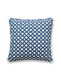 Scalamandre Marrakesh Weave 22 X 22 - Navy Decorative Pillow