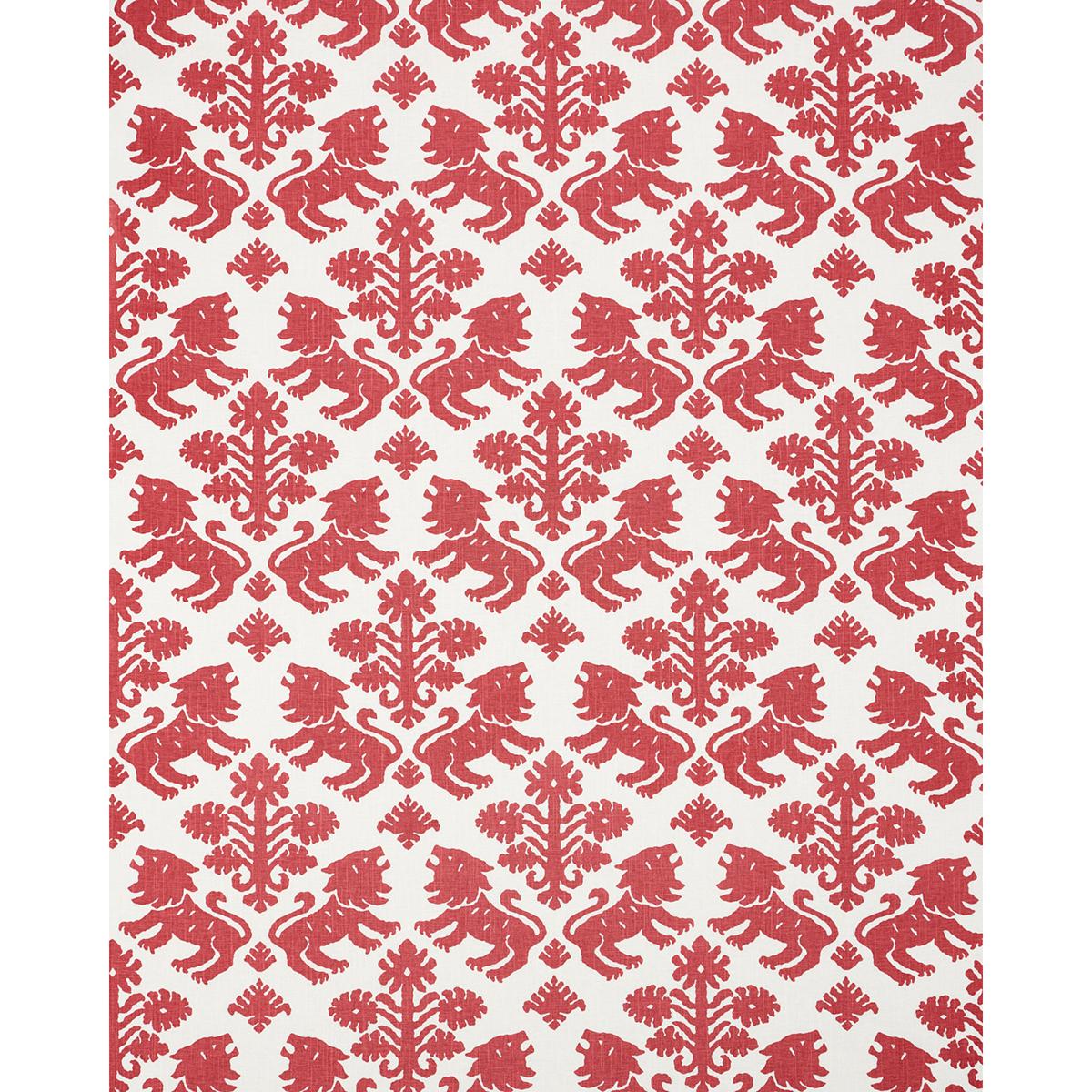 Schumacher Regalia Red Fabric