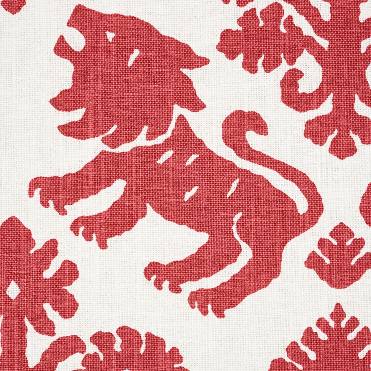 Schumacher Regalia Red Fabric