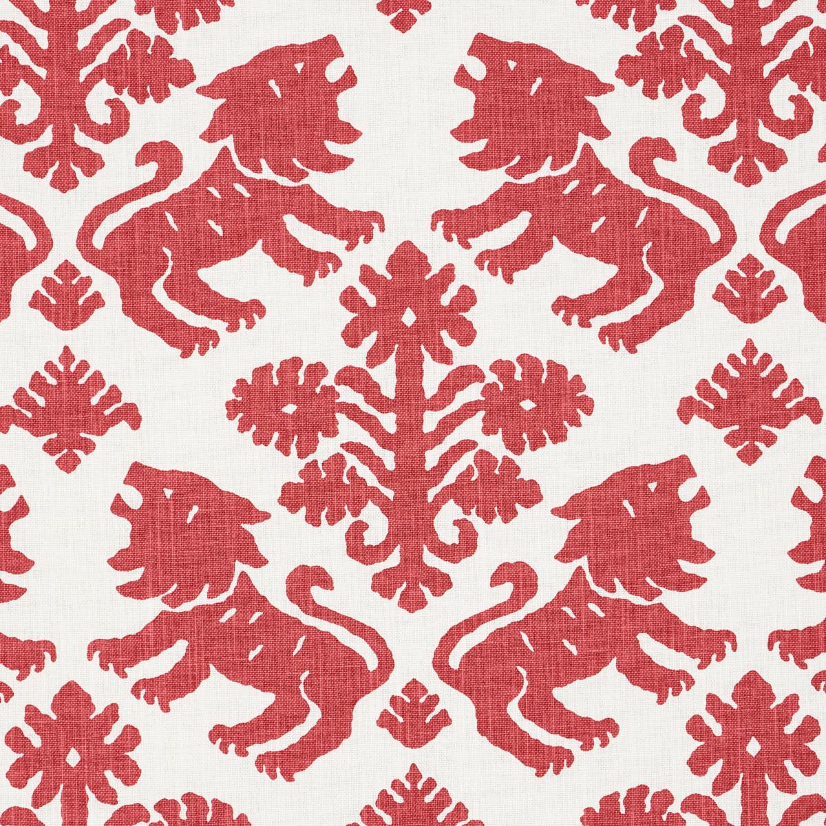 Schumacher Regalia Red Fabric