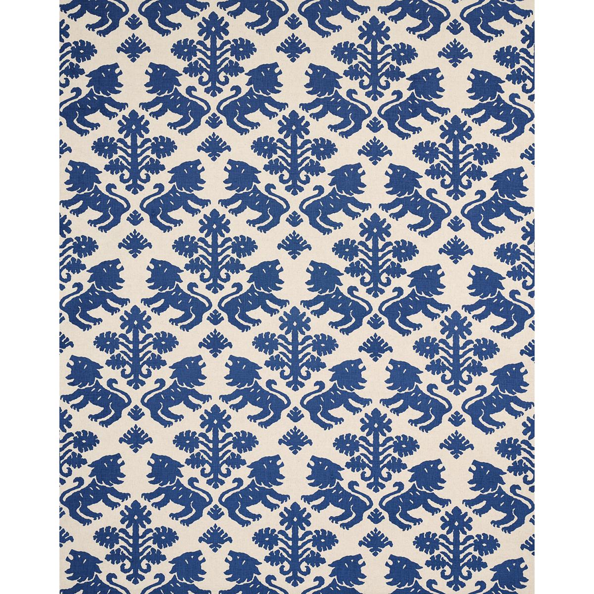 Schumacher Regalia Navy Fabric