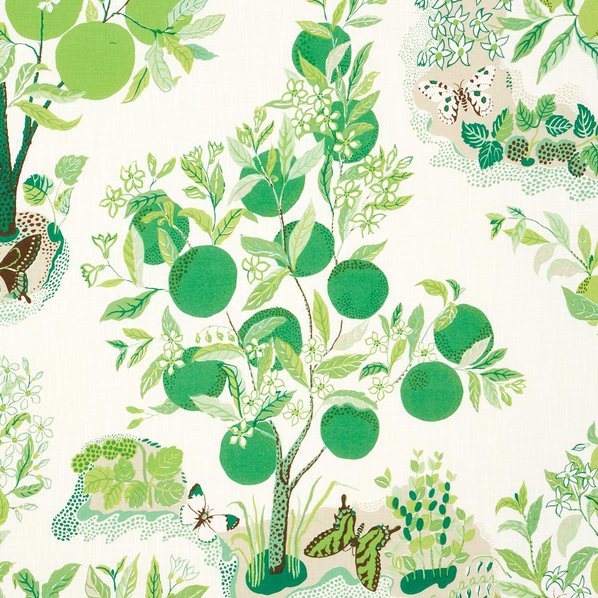 Schumacher Citrus Garden Indoor/Outdoor Leaf Fabric