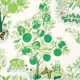 Schumacher Citrus Garden Indoor/Outdoor Leaf Fabric