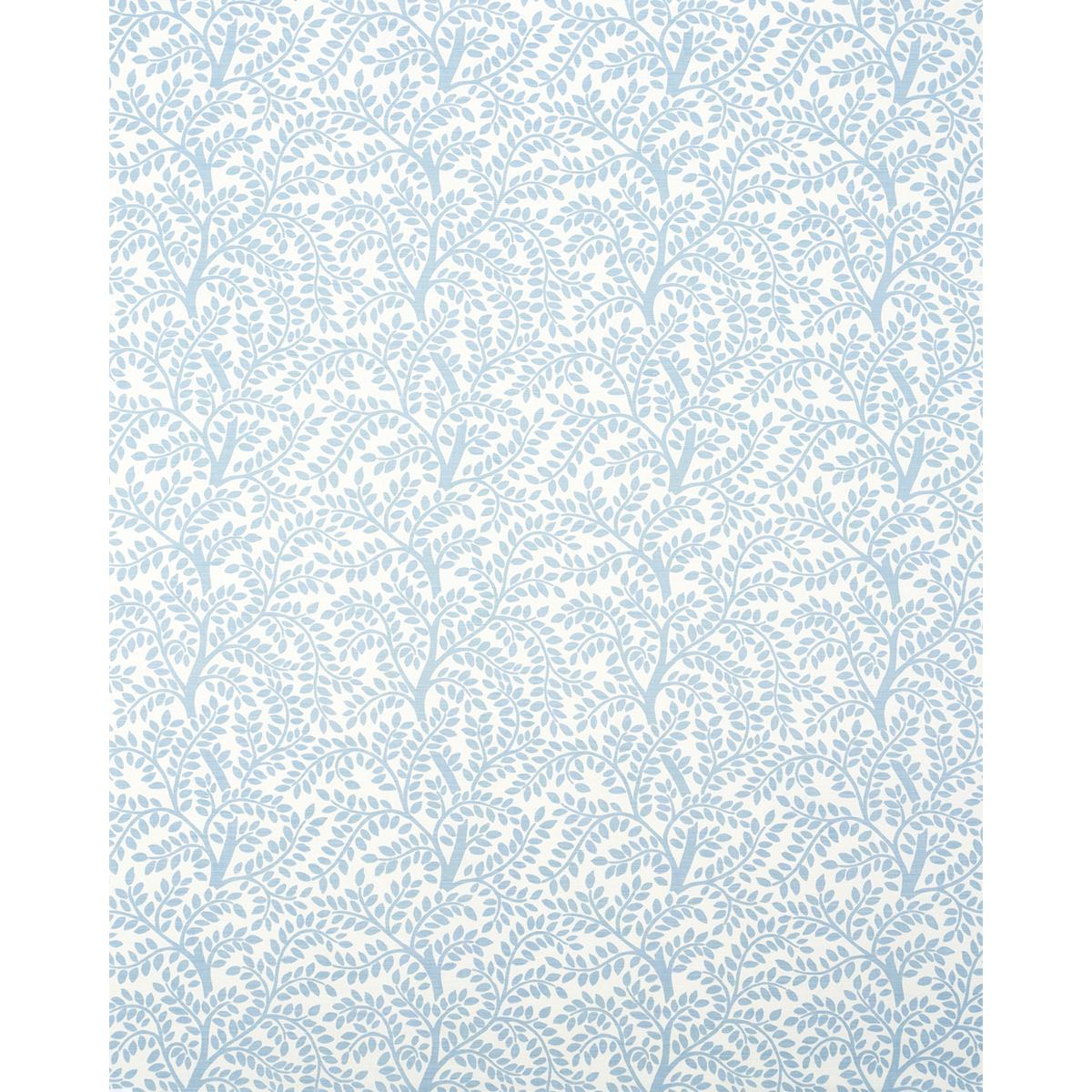 Schumacher Temple Garden Ii Sky On Ivory Fabric