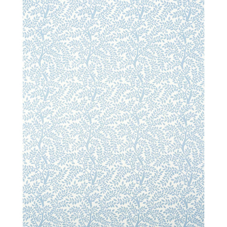 Schumacher Temple Garden Ii Sky On Ivory Fabric