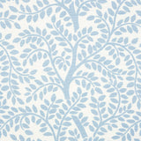 Schumacher Temple Garden Ii Sky On Ivory Fabric