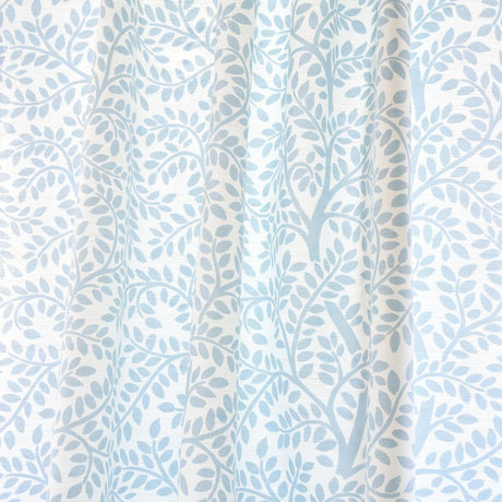 Schumacher Temple Garden Ii Sky On Ivory Fabric