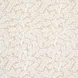 Schumacher Temple Garden Ii Ivory On Unbleached Fabric