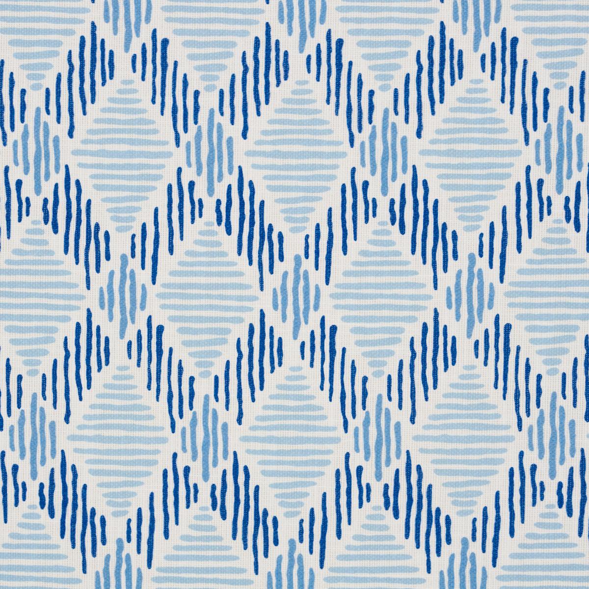 Schumacher Dexter Indoor/Outdoor Blues Fabric