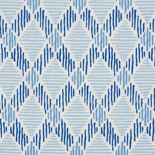 Schumacher Dexter Indoor/Outdoor Blues Fabric