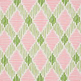 Schumacher Dexter Indoor/Outdoor Pink & Green Fabric
