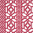 Schumacher Zanzibar Trellis Laquer Red Wallpaper