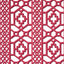 Schumacher Zanzibar Trellis Laquer Red Wallpaper