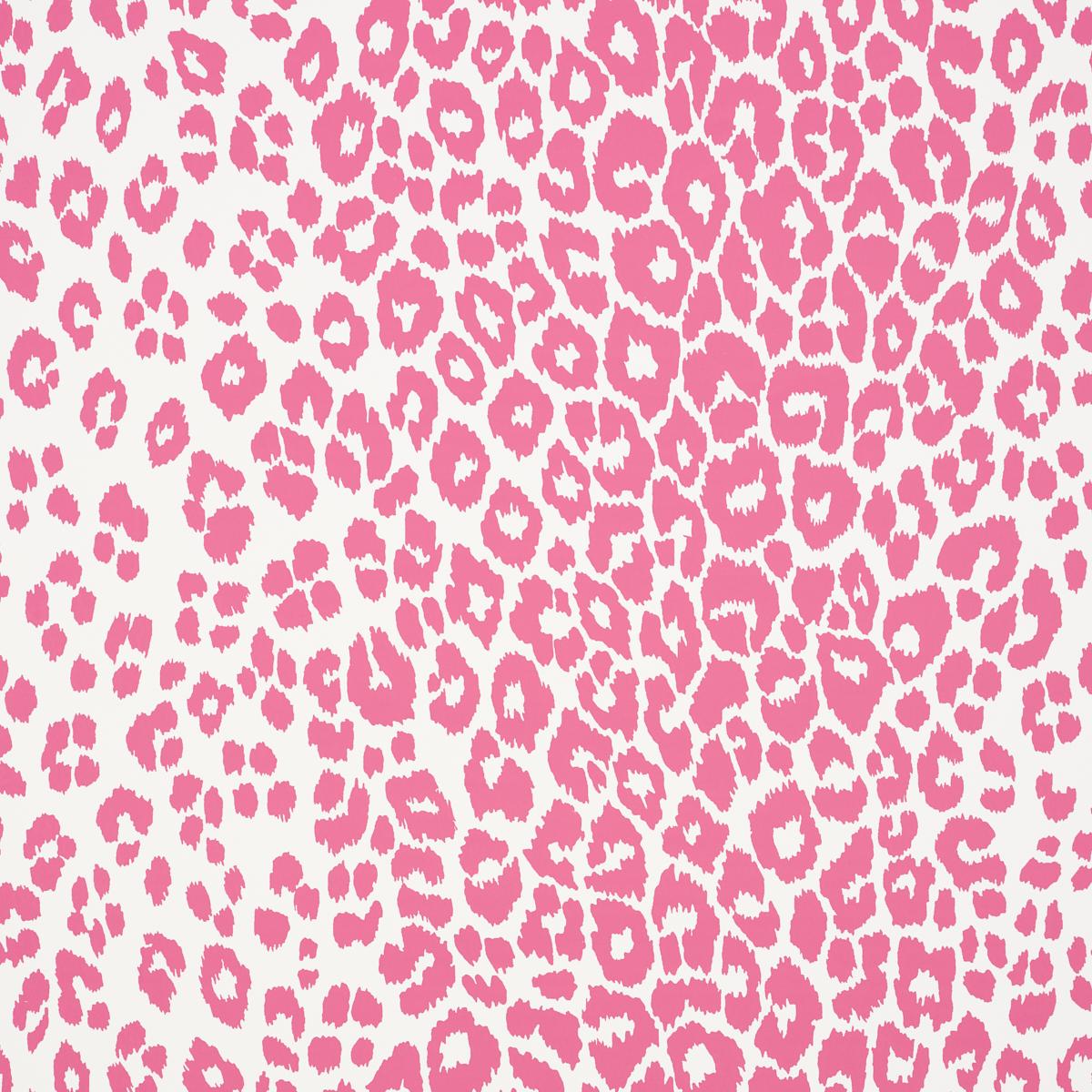 Schumacher Iconic Leopard Pink Wallpaper