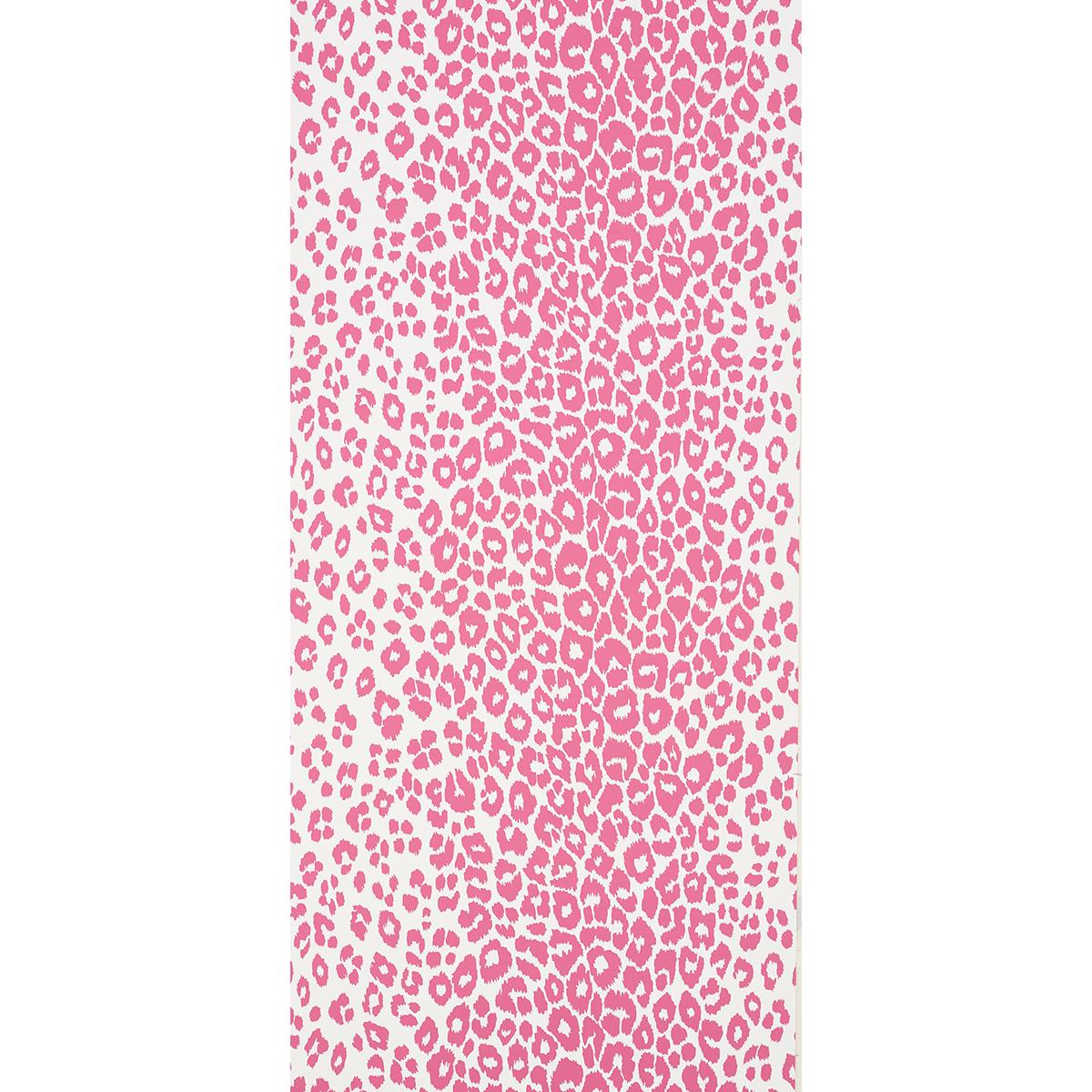 Schumacher Iconic Leopard Pink Wallpaper