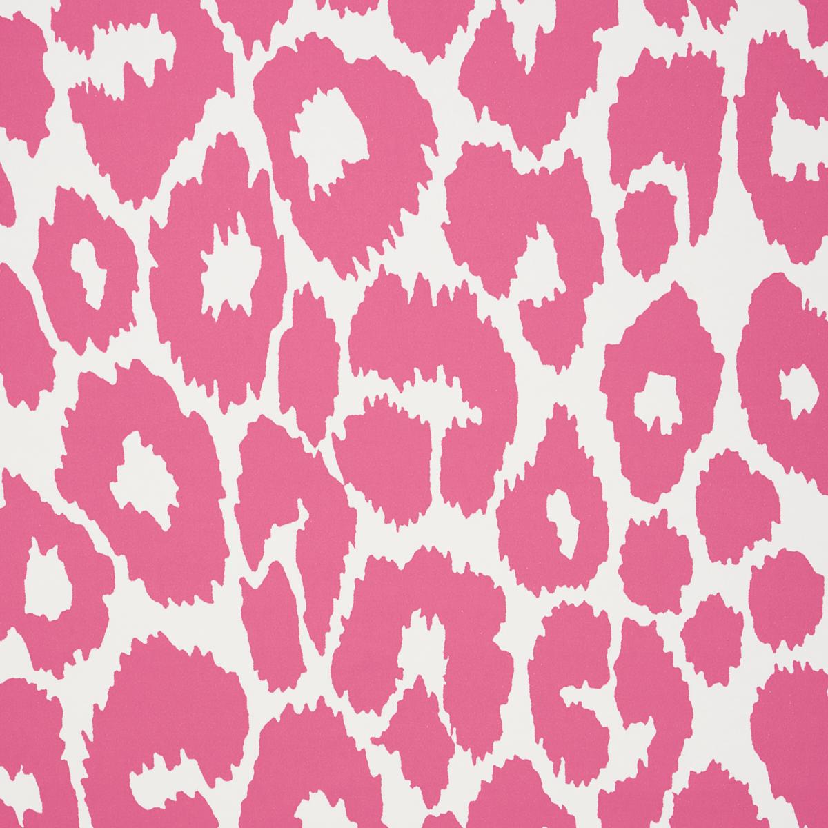 Schumacher Iconic Leopard Pink Wallpaper
