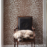 Schumacher Iconic Leopard Brown Wallpaper