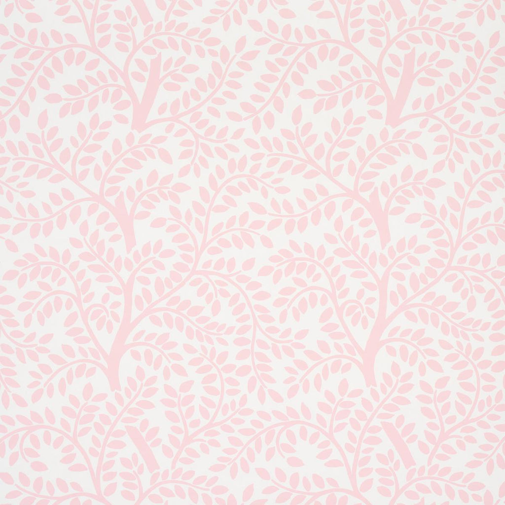 Schumacher Temple Garden Ii Blush Wallpaper