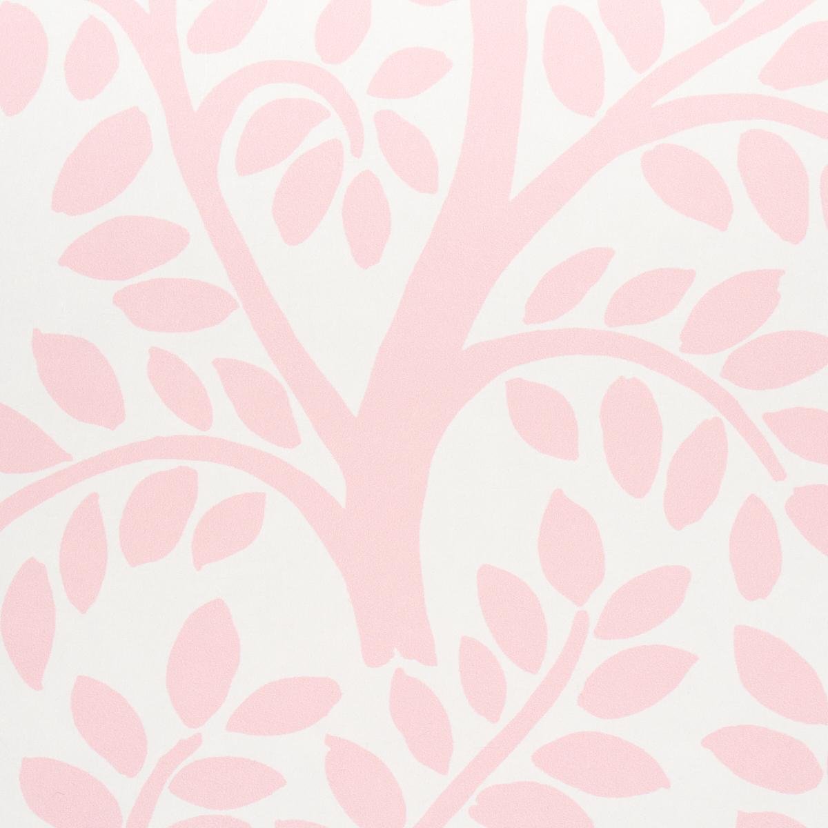 Schumacher Temple Garden Ii Blush Wallpaper
