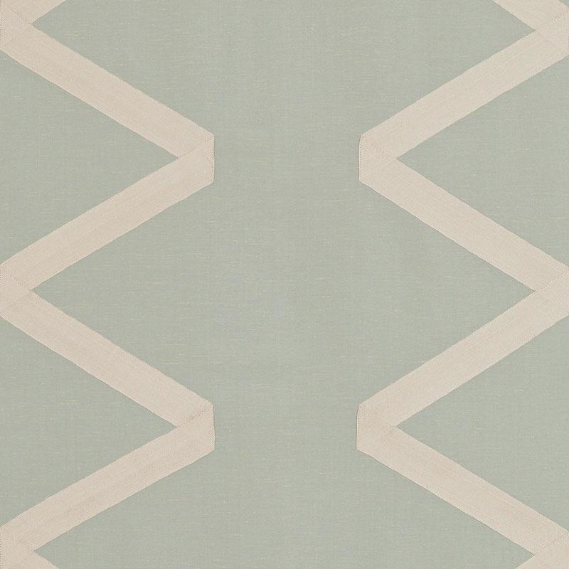 Schumacher Legere Linen Silk Appliqu Opal Fabric