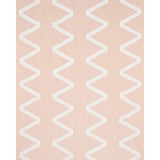 Schumacher Legere Linen Silk Appliqu Ivory On Blush Fabric
