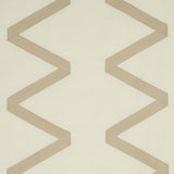 Schumacher Legere Linen Silk Appliqu Dove On Ivory Fabric