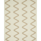 Schumacher Legere Linen Silk Appliqu Dove On Ivory Fabric