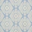Schumacher Omar Embroidery Sky Fabric