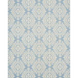 Schumacher Omar Embroidery Sky Fabric