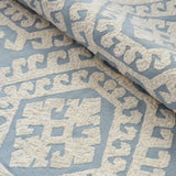 Schumacher Omar Embroidery Sky Fabric