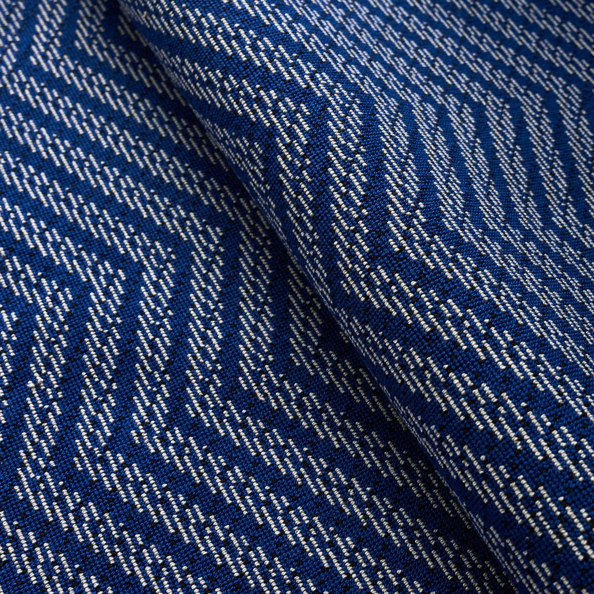 Schumacher Sparre Pingl Cobalt Fabric