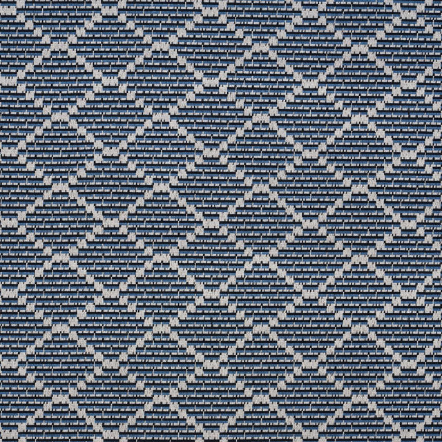 Schumacher Berg Pingl Indigo Fabric