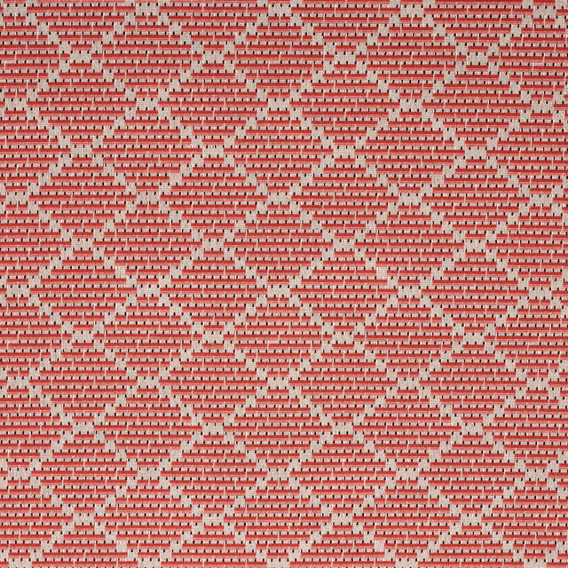 Schumacher Berg Pingl Coral Fabric