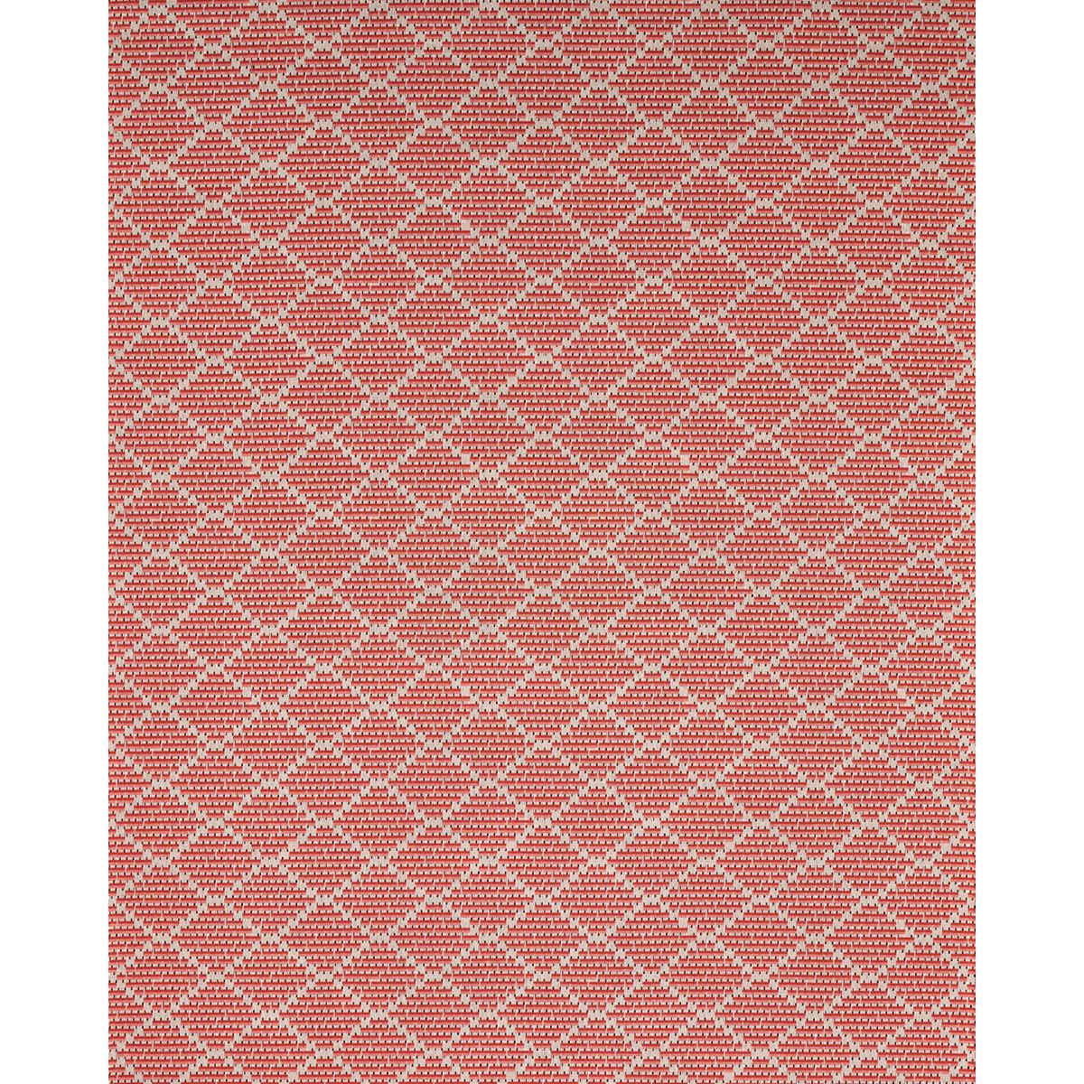 Schumacher Berg Pingl Coral Fabric