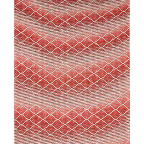 Schumacher Berg Pingl Coral Fabric