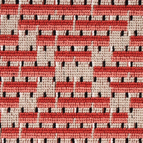 Schumacher Berg Pingl Coral Fabric
