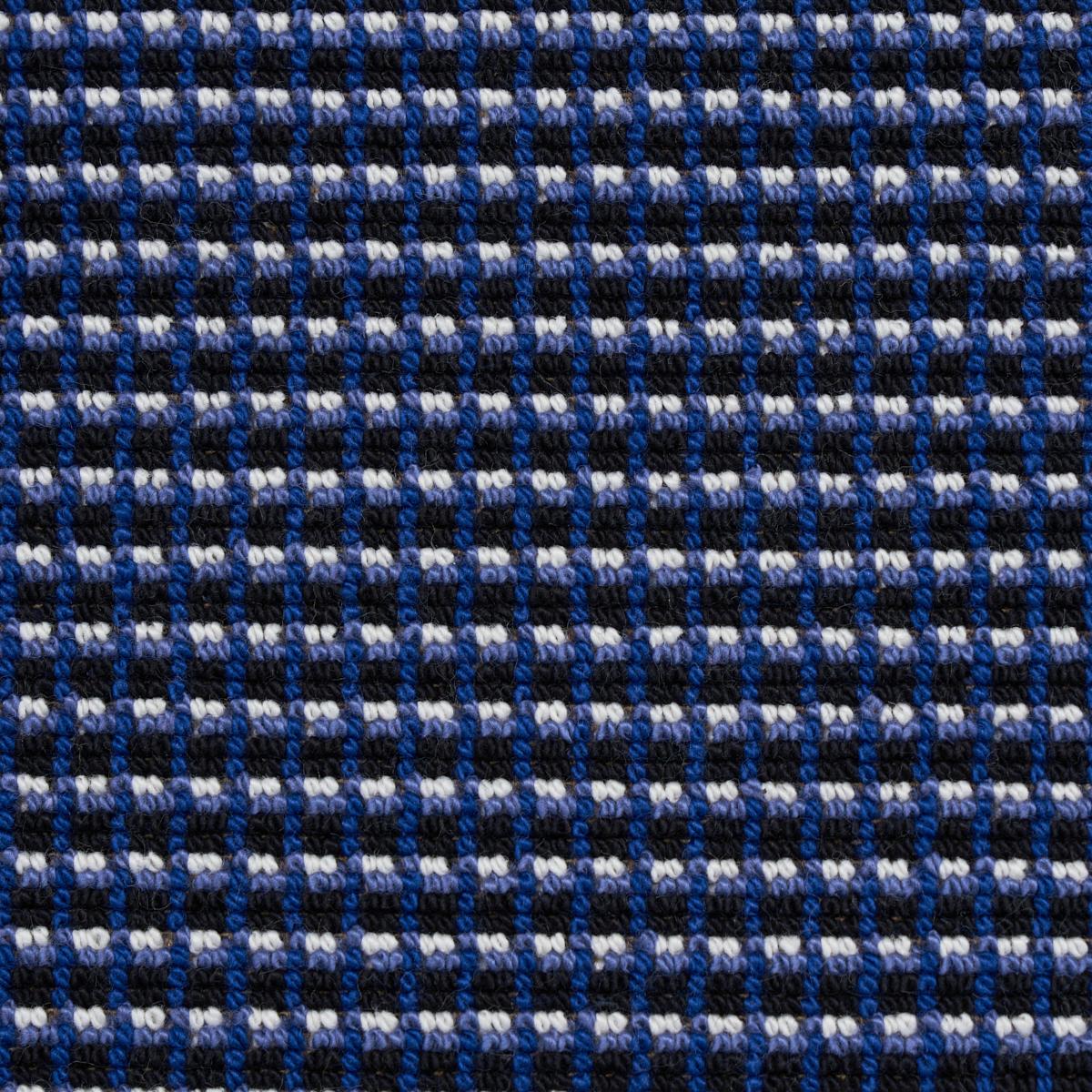 Schumacher Grunda Pingl Cobalt Fabric