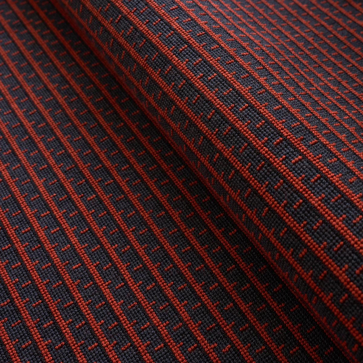 Schumacher Struktur Pingl Russet Fabric