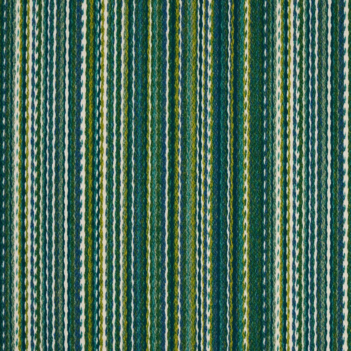 Schumacher Fino Stripe Indoor/Outdoor Green Fabric