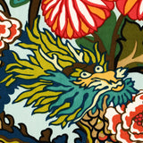Schumacher Chiang Mai Dragon Velvet Aquamarine Fabric