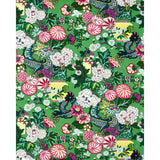 Schumacher Chiang Mai Dragon Velvet Jade Fabric